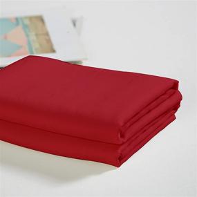 img 3 attached to 🛏️ ALADDIN HOME Set of 2 Organic Bamboo Pillowcases in Queen Size 20&#39;&#39;x30&#39;&#39; - Luxuriously Soft, Cool for Hot Sleepers - Burgundy