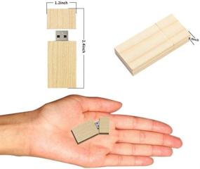 img 2 attached to 64GB Wood USB Flash Drive USB 3