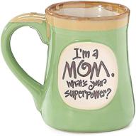 mom superpower lime green mug - 18 oz логотип