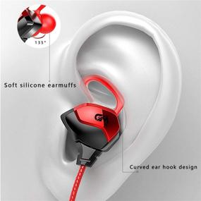 img 2 attached to 🎧 Улучшите мобильное гейминг с игровой гарнитурой TYUOBOX Earbuds: внутриканальные, микрофон, регулировка громкости | Совместимо с iPhone, Xbox One, PS4/PS5, ПК (красный)