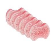 👣 spongeables pedi scrub foot exfoliating sponge - heel buffer, pedicure oil, 5+ washes - lavender scent, pink - pack of 6 logo