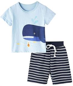 img 4 attached to Toddler Sleeve Sailboat T Shirt Stripe