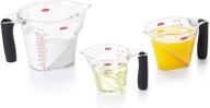 📏 oxo good grips angled measuring cup set - complete 3-piece collection for precise measurements logo