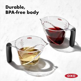 img 2 attached to 📏 OXO Good Grips Angled Measuring Cup Set - Complete 3-Piece Collection for Precise Measurements