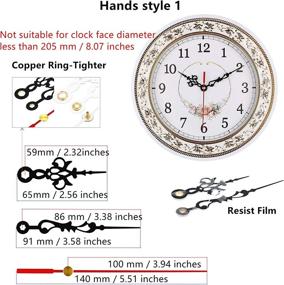 img 1 attached to 🕰️ Youngtown 12888 Quartz Wall Clock Movement: DIY Repair Parts Replacement with Battery Operation - 23.5mm Total Shaft Length and 16mm Thread Length