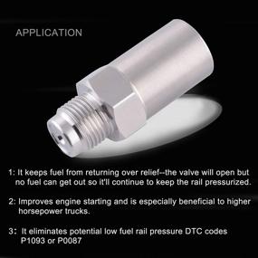 img 3 attached to Enhance Performance with EVIL ENERGY Diesel Fuel Rail Pressure Plug Valve for Dodge 5.9L Cummins 2003-2007 (213072800)