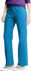 img 1 attached to 👖 Comfort and Sustainability Combined: Hanes Women's EcoSmart Petite Open Bottom Leg Sweatpants