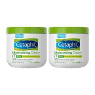 cetaphil fragrance free moisturizing cream, 16 oz (pack of 2): hydrating skincare for sensitive skin logo