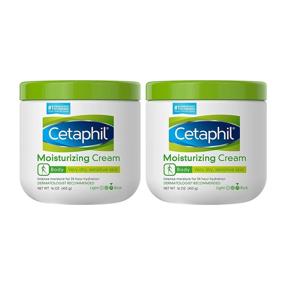 img 4 attached to Cetaphil Fragrance Free Moisturizing Cream, 16 oz (Pack of 2): Hydrating Skincare for Sensitive Skin