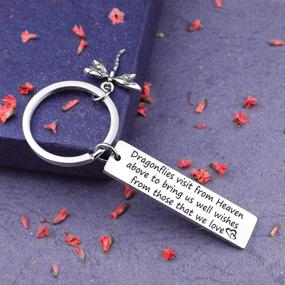 img 2 attached to 🌹 Remembering Loved Ones: EIGSO Memorial Dragonflies Keychain Bracelet - Symbolic Sympathy Gift for Loss - Heavenly Visit Jewelry