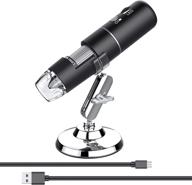 🔍 1080p handheld pocket digital microscope hd inspection camera | 8 led lights | 50x-1000x magnification | compatible with samsung, iphone, ipad, mac, computer logo