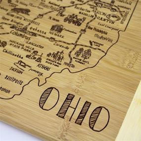 img 2 attached to 🍽️ 11" x 8.75" Totally Bamboo Ohio State Serving and Cutting Board - A Slice of Life