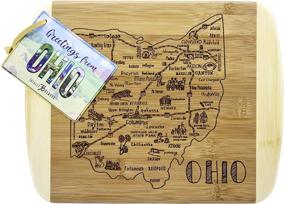 img 3 attached to 🍽️ 11" x 8.75" Totally Bamboo Ohio State Serving and Cutting Board - A Slice of Life