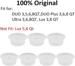 img 2 attached to 🔧 Authentic Replacement Float Valve Gaskets for Instant Pot Duo 3, 5, 6, 8 Quart, Duo Plus, Ultra, LUX 3, 8 Qt, Pressure Cooker Float Sealing Caps - Set of 7