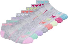 img 4 attached to 🧦 PUMA Girls 8 Pack Low Cut Socks with Bonus Hair Ties: Ultimate Value Pack for Style and Comfort!