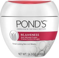 🌿 pond's anti-wrinkle face cream: anti-aging face moisturizer enriched with alpha hydroxy acid and collagen, 14.1 oz logo