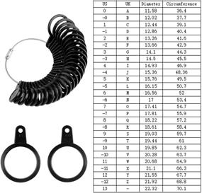 img 1 attached to 📏 LUCWI Ring Sizer Set: Accurate Finger Size Measuring Tool with 27 Pieces, Jewelry Sizing Tools 1-13