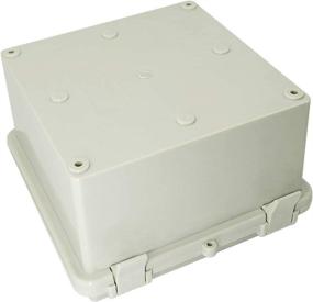 img 1 attached to 📦 LMioEtool ABS Plastic Dustproof Waterproof Junction Box Enclosure - Gray 5.9 x 5.9 x 3.5 inch (150 x 150 x 90mm)