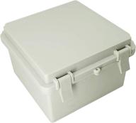 📦 lmioetool abs plastic dustproof waterproof junction box enclosure - gray 5.9 x 5.9 x 3.5 inch (150 x 150 x 90mm) logo