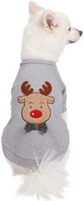 img 4 attached to 🎄 Blueberry Pet Cozy Merry Christmas Dog Sweatshirts - 3 Patterned Soft & Comfy