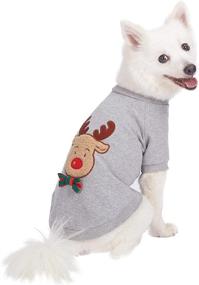 img 3 attached to 🎄 Blueberry Pet Cozy Merry Christmas Dog Sweatshirts - 3 Patterned Soft & Comfy