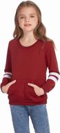 👧 girls arshiner sweatshirts: tracksuits for active kids - casual sports tops logo