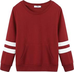 img 3 attached to 👧 Girls Arshiner Sweatshirts: Tracksuits for Active Kids - Casual Sports Tops