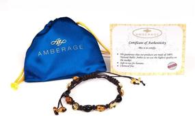 img 3 attached to 📿 Stylish Handmade AMBERAGE Braided Friendship Bracelets with Natural Baltic Amber Beads - Perfect for Adults and Teens (Available in 4 Colors)