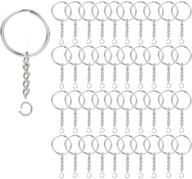 chain keychain making jewelry 80 set logo