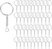 chain keychain making jewelry 80 set logo