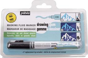 img 4 attached to 🖌️ Latex-Free Pebeo Drawing Gum Marker 4mm – Your Precise Tool for Artistic Mastery