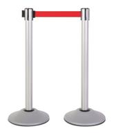 🔒 us weight heavy-duty premium steel stanchion set with 7 essential occupational health & safety products logo