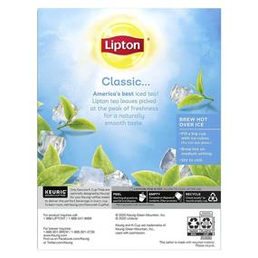 img 3 attached to 🍵 Lipton Unsweetened Black Tea K-Cup Pods: 24 Pods of Real Tea Leaves, for an Iced Beverage that is Truly Refreshing