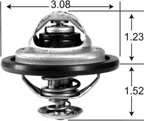 img 1 attached to Stant 14868 Thermostat Degrees Fahrenheit