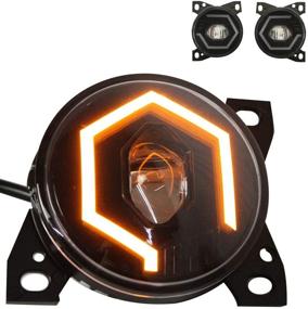 img 4 attached to 🚚 Пара высоких сверкающих противотуманных фар Full LED ‖ Сборка противотуманных фар для грузовиков Kenworth T660 и Peterbilt 579 587 (водительская и пассажирская сторона)