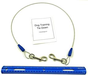 img 2 attached to 🐶 3 Ft Chew Proof Dog Training Tie Out Cable - Effective for Potty Training, Teething, Jumping, and Destructive Chewing