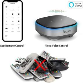 img 2 attached to 🔥 WiFi Smart IR Remote Controller with Built-in Alexa, Voice Control for Smart Home - Avatar Controls Infrared Device, Avacube IR Blaster for TV, Set-Top Box, DVD, Air Conditioner, Fan (AI Voice Hub)