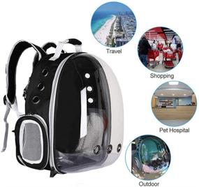 img 1 attached to 🐾 JELLY SIGHT JS Pet Carrier: Hard-Sided Bubble Backpack for Cats and Dogs - Airline Approved, Waterproof and Breathable Travel Bag