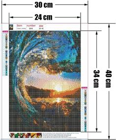 img 3 attached to 🎨 Dazzle Your Walls with the A-Wave DIY 5D Diamond Painting Kit! Create Stunning Embroidery Art for Home Decor - Perfect for Adults and Kids