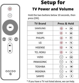 img 1 attached to 📱 AarooGo Remote with Power Volume Replacement for App TV 4K Player A1294 A1218/MA711 A1378/MC572 A1427/MD199 A1625/MGY52/MLNC2 A1842/MQD22/MP7P2 and Samsung/Vizio/LG/Insignia TVs (Ivory) - Premium Quality