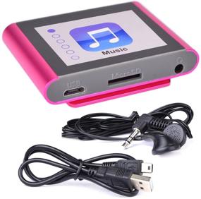 img 2 attached to Eclipse Fit Clip Plus Pk 8GB 1.8 MP3 + Video Player (Pink) - Portable Multimedia Entertainment Device