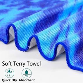 img 1 attached to 🏖️ Quick Dry Tie Dye Microfiber Beach Towel - Extra Large 74"x36" for Pool, Travel & Gifts - Ideal for Women, Men, Mom, Dad, Best Friend, Boyfriend, Girlfriend