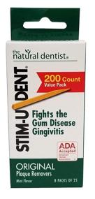 img 1 attached to 🦷 Stim-U-Dent Plaque Removers Mint - Pack of 5, 100 Each: Fight Plaque Effectively!