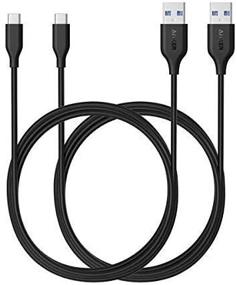 img 3 attached to Anker USB C Cable (2-Pack 6ft): Powerline USB C to USB 3.0 Cable for Galaxy Note 8, S8, S9, MacBook and More