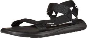 img 4 attached to Experience Ultimate Comfort with 👌 Adidas Black Men's Comfort Sandal Slide Shoes