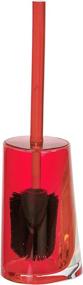 img 2 attached to WENKO Paradise Toilet Brush Set: Stylish Red Acrylic Bathroom Cleaning Tool, Compact Size – 8.8 x 11.1 x 35.5 cm