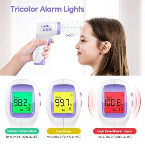 img 2 attached to 🌡️ Cheri Non Contact Infrared Forehead Thermometer: Touchless Digital Scanner for Fever, Adults &amp; Babies