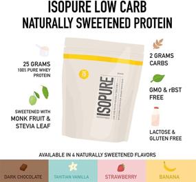 img 3 attached to 🍦 Isopure Natural Tahitian Vanilla Flavored Protein Powder - Keto Friendly, 100% Whey Protein Isolate, 1 Pound