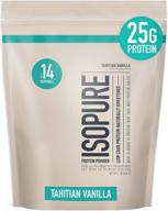 🍦 isopure natural tahitian vanilla flavored protein powder - keto friendly, 100% whey protein isolate, 1 pound logo