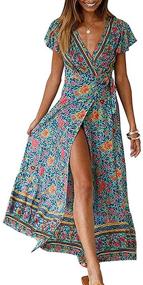 img 4 attached to ZESICA Womens Bohemian Floral Printed Women's Clothing